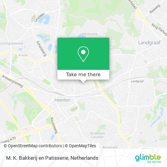 M. K. Bakkerij en Patisserie map