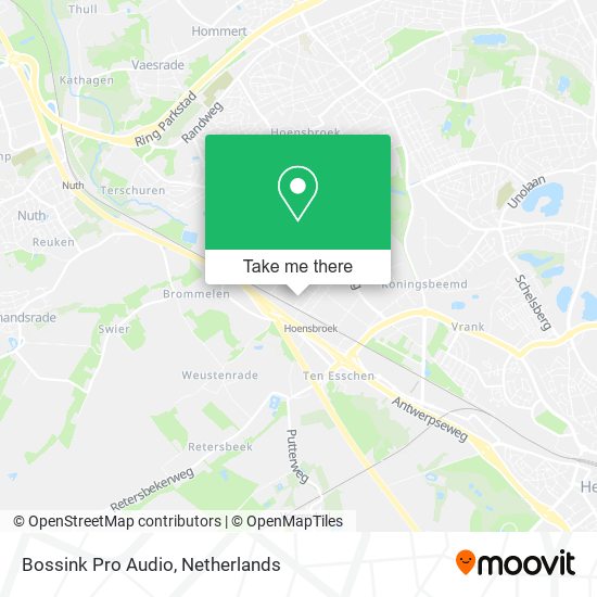 Bossink Pro Audio map