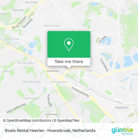 Boels Rental Heerlen - Hoensbroek map