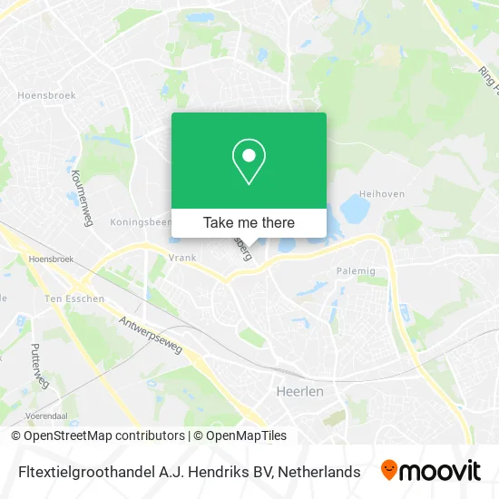 Fltextielgroothandel A.J. Hendriks BV map