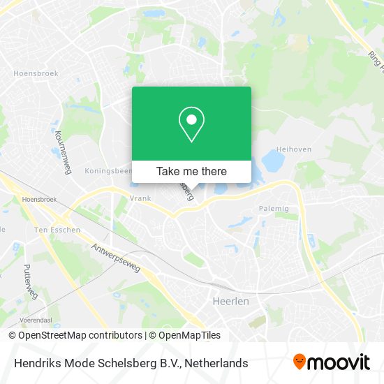 Hendriks Mode Schelsberg B.V. map