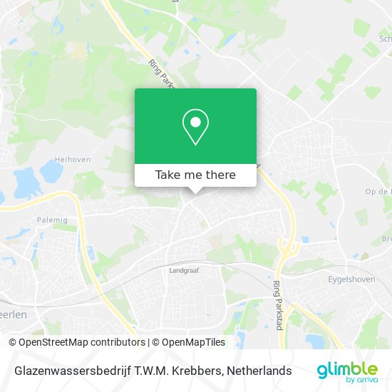 Glazenwassersbedrijf T.W.M. Krebbers Karte