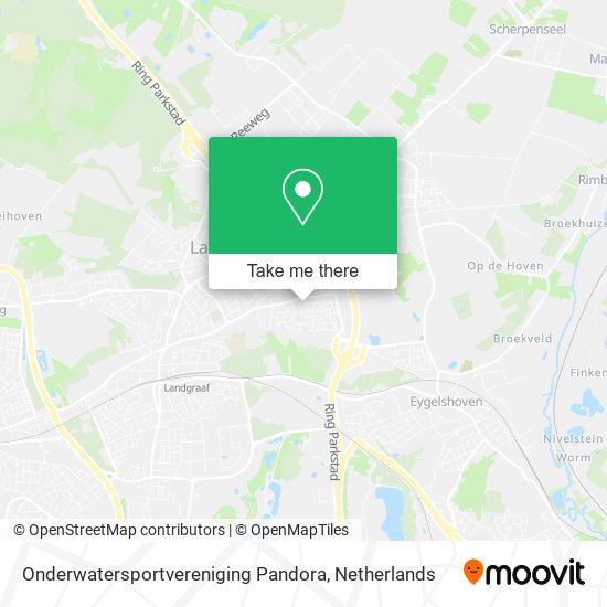 Onderwatersportvereniging Pandora map