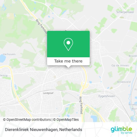 Dierenkliniek Nieuwenhagen map