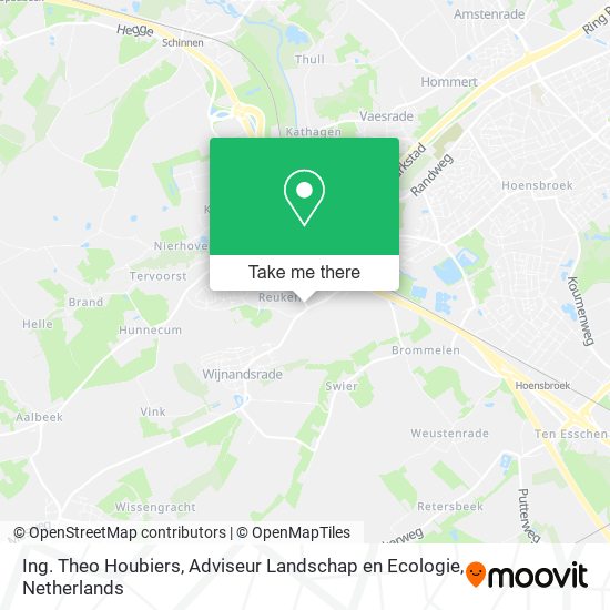 Ing. Theo Houbiers, Adviseur Landschap en Ecologie map