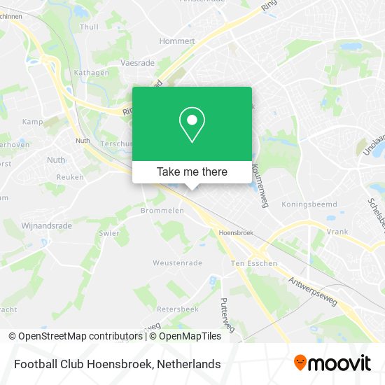 Football Club Hoensbroek map