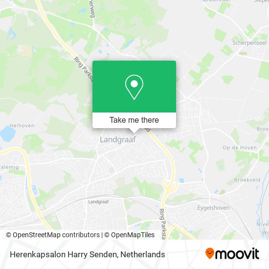 Herenkapsalon Harry Senden map