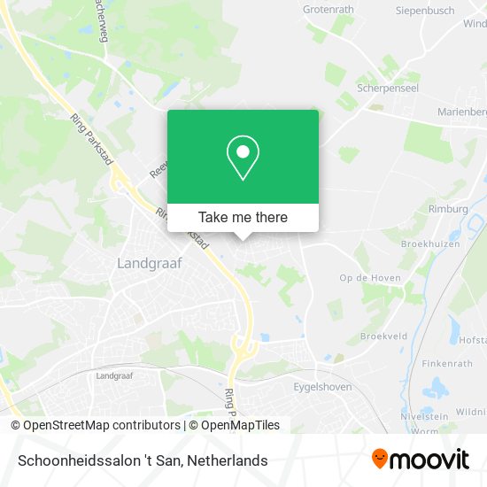 Schoonheidssalon 't San map