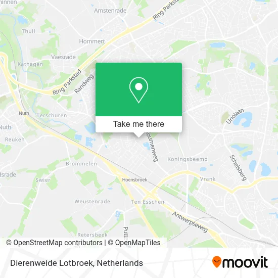 Dierenweide Lotbroek map