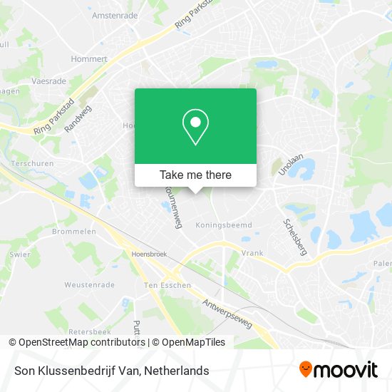 Son Klussenbedrijf Van map