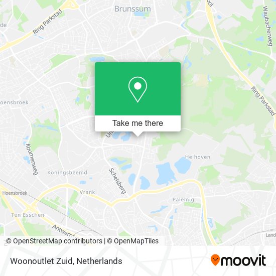 Woonoutlet Zuid map