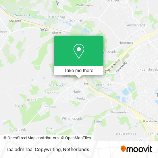 Taaladmiraal Copywriting map