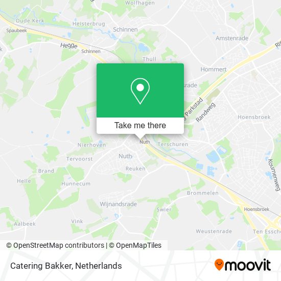 Catering Bakker map