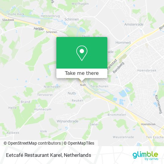 Eetcafé Restaurant Karel map