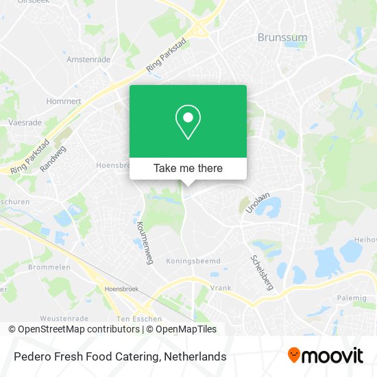 Pedero Fresh Food Catering map