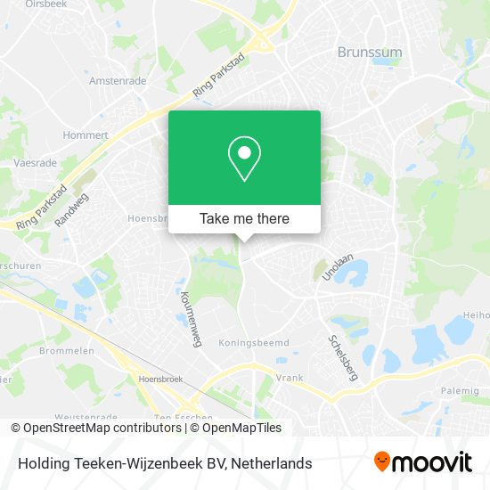 Holding Teeken-Wijzenbeek BV Karte