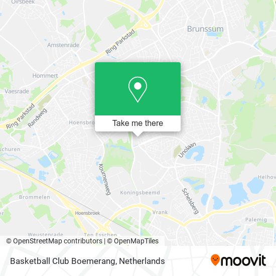 Basketball Club Boemerang map