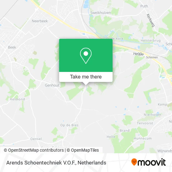 Arends Schoentechniek V.O.F. map