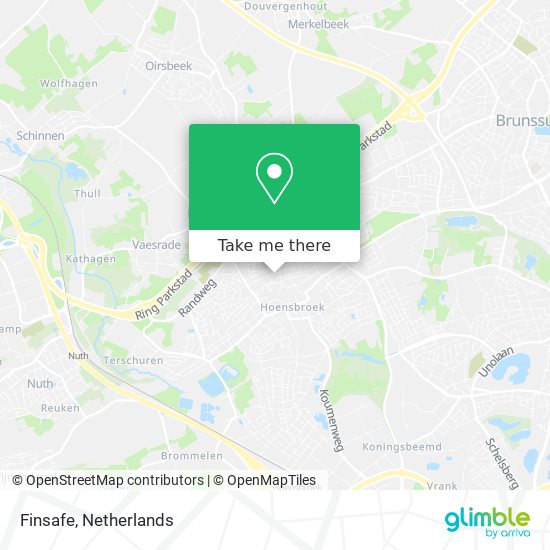 Finsafe map