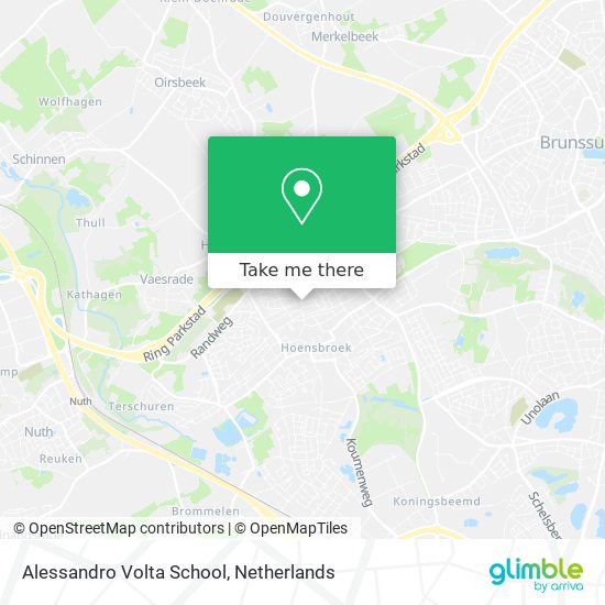 Alessandro Volta School map