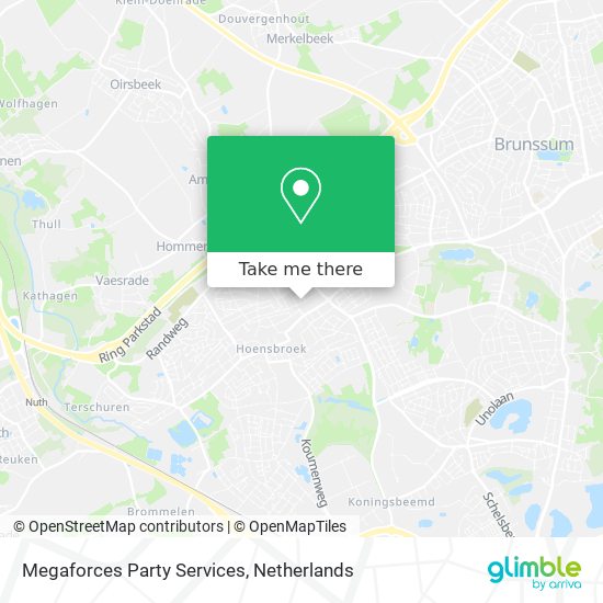 Megaforces Party Services Karte