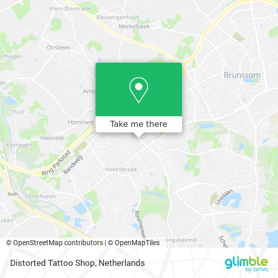 Distorted Tattoo Shop map