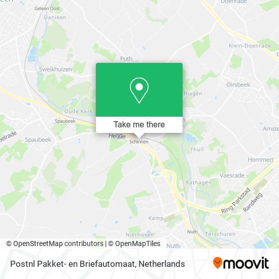 Postnl Pakket- en Briefautomaat map