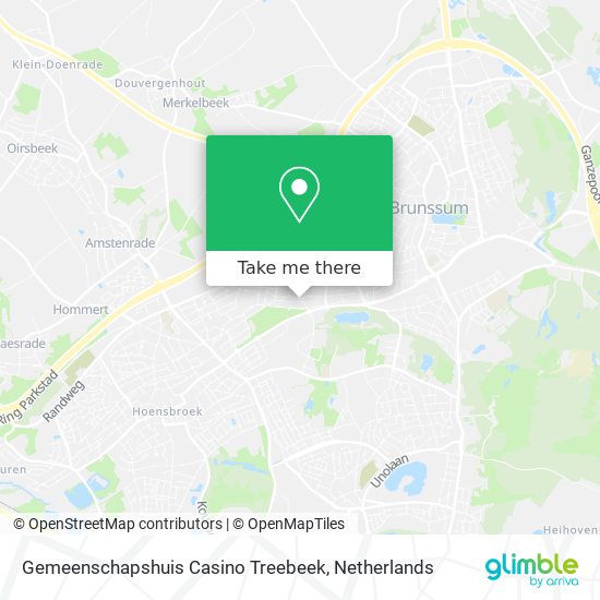 Gemeenschapshuis Casino Treebeek Karte