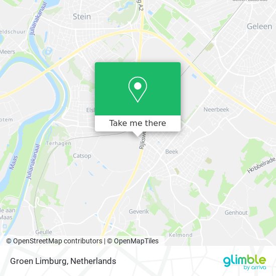 Groen Limburg Karte