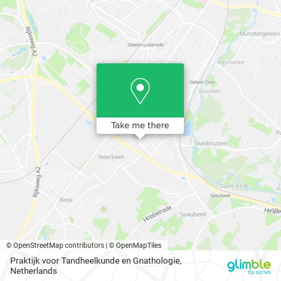 Praktijk voor Tandheelkunde en Gnathologie Karte