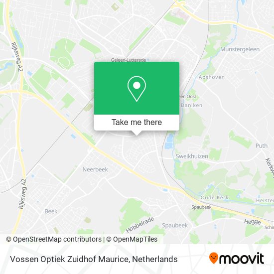 Vossen Optiek Zuidhof Maurice map