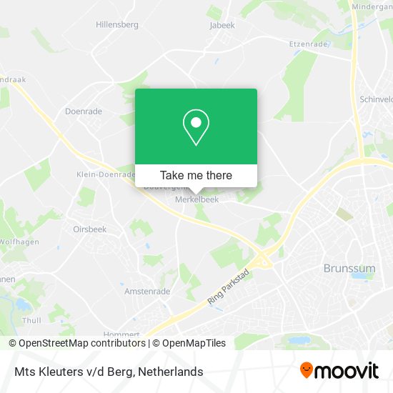 Mts Kleuters v/d Berg map