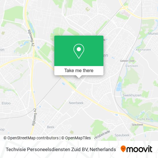 Techvisie Personeelsdiensten Zuid BV Karte