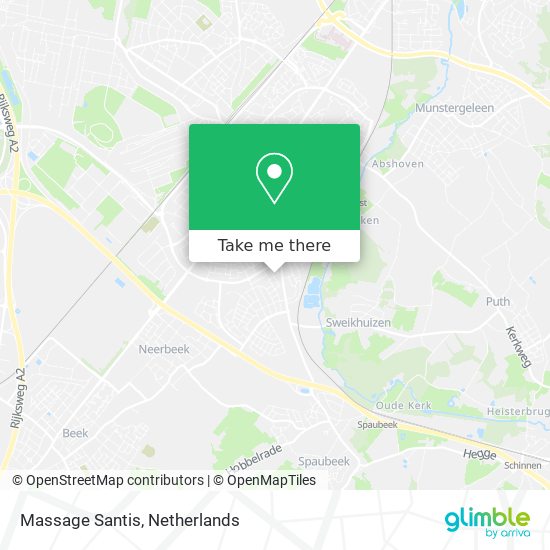 Massage Santis map