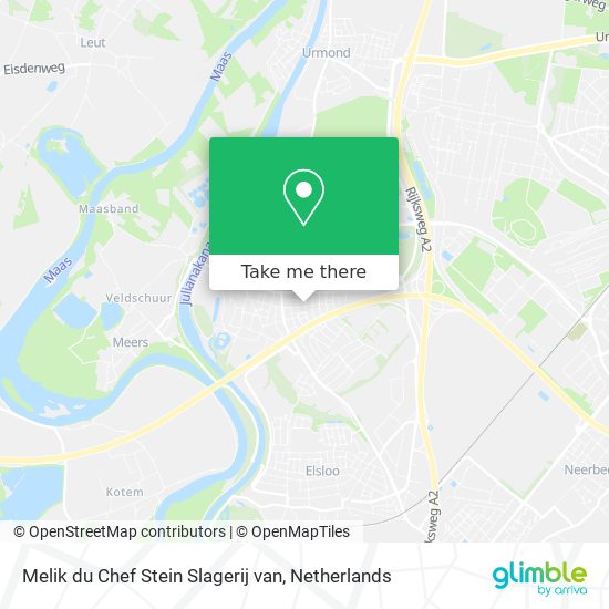 Melik du Chef Stein Slagerij van map