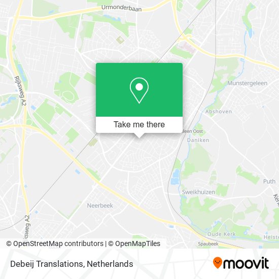 Debeij Translations map