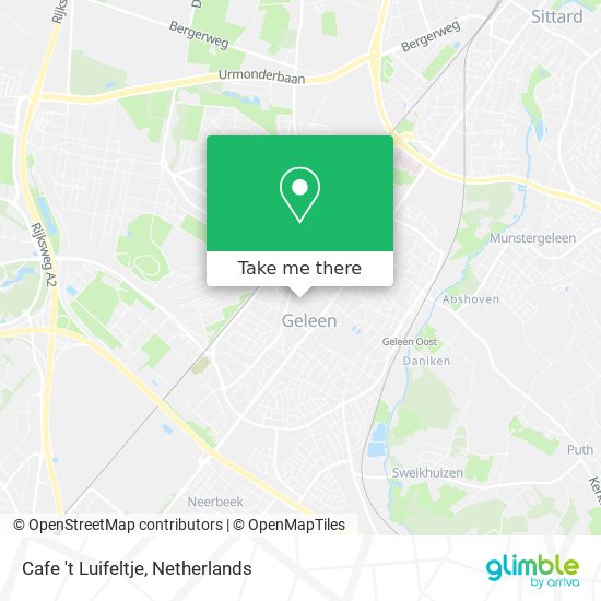 Cafe 't Luifeltje Karte