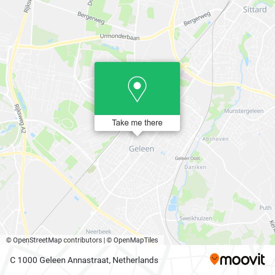 C 1000 Geleen Annastraat map