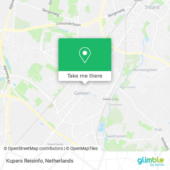 Kupers Reisinfo map