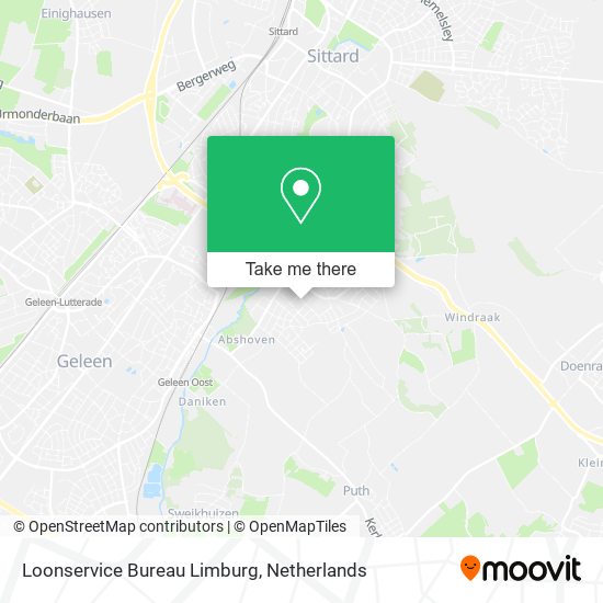 Loonservice Bureau Limburg map