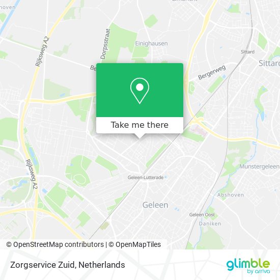 Zorgservice Zuid map