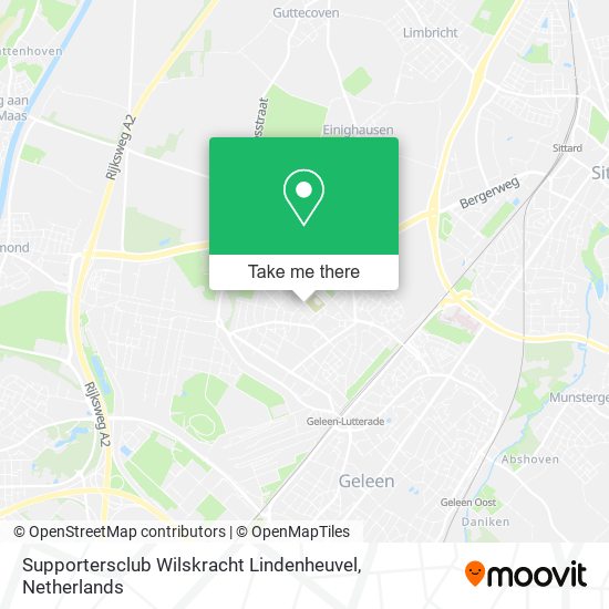 Supportersclub Wilskracht Lindenheuvel Karte