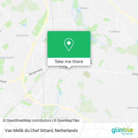 Van Melik du Chef Sittard map