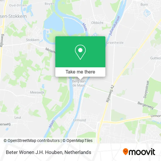 Beter Wonen J.H. Houben map