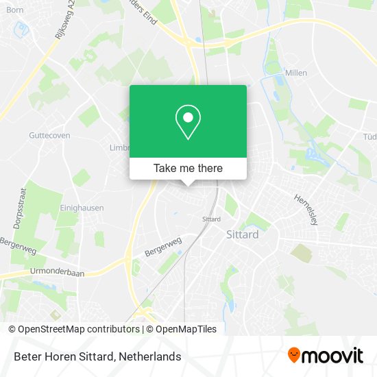 Beter Horen Sittard map