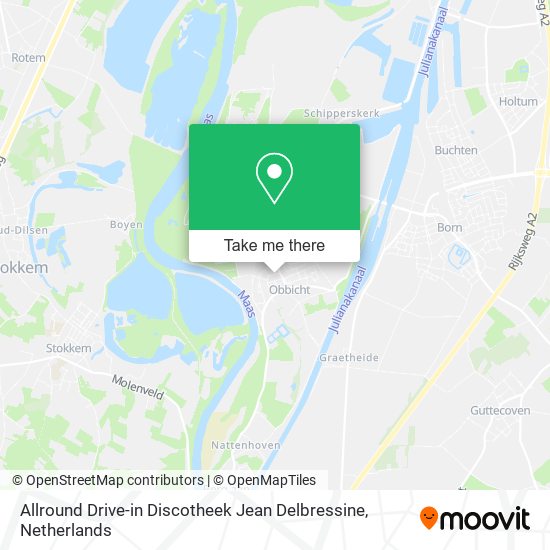 Allround Drive-in Discotheek Jean Delbressine map