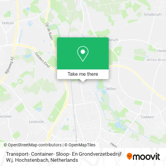 Transport- Container- Sloop- En Grondverzetbedrijf W.j. Hochstenbach Karte