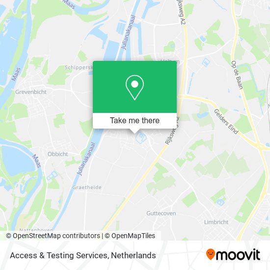 Access & Testing Services map