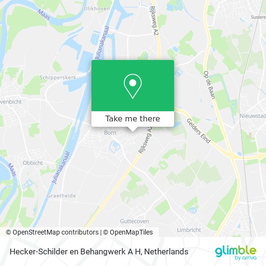 Hecker-Schilder en Behangwerk A H map