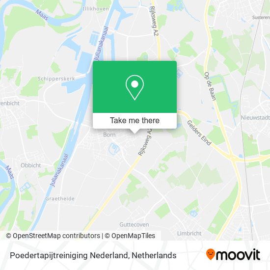 Poedertapijtreiniging Nederland map